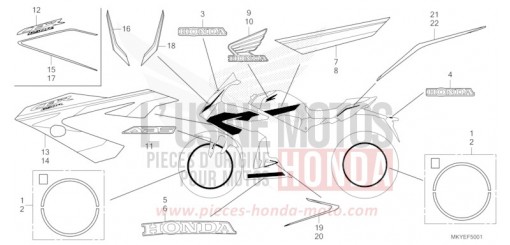 MARQUE (CBR650RA/CBR650RAC) CBR650RACR de 2024